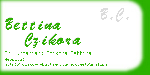 bettina czikora business card